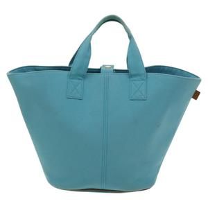 Hermès Panier de plage Blue Canvas tote
